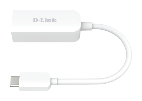 D-LINK DUB-E250 ADATTATORE DA USB-C A ETHERNET 2.5G DA USB-C A RJ45 2.5 GIGABIT LAN COMPATIBILE CON THUNDERBOLT 3 MAC OS E WINDOWS BIANCO